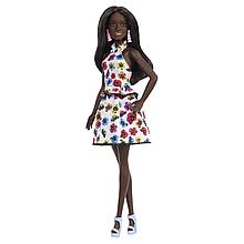 Barbie "Игра с модой" Кукла Барби Афроамериканка в платье с цветами #106