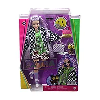 Barbie Экстра Модная Кукла Барби с волнистыми лавандовыми волосами HHN10