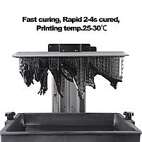 Фотополимерная смола Вода смываемая 10K Water Washable Resin для для 3Д принтеров LCD DLP 405нм Черная (Black), фото 3