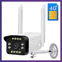 Gsm камера 4g 3g уличная онлайн интернет видеонаблюдения FullHD 1920 V5873-H-4G-4mm сигнализация ночная камера