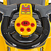 Каталка Pituso Mega Car с музыкальной панелью,бампером и ручкой Желтый, фото 2