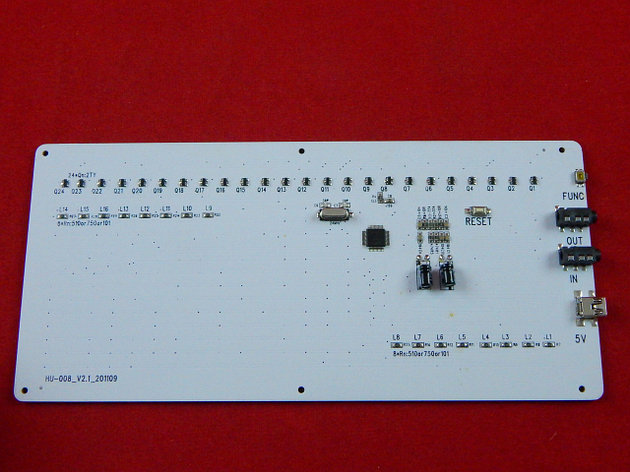Светодиодная плата для показа музыкального спектра, HU-008, без корпуса, фото 2