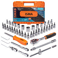 ISMA Набор инструмента 46пр. 1/4''(6-гран.)(4-14мм) ISMA ISMA-2462-5 EURO 51107