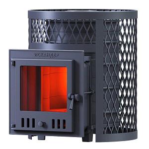 Печь для бани GFS Искандер 25 (М) в сетке (Техно Лит) до 25 м3