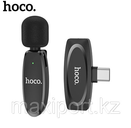 Беспроводной БЛОГЕРСКИЙ петличный микрофон Hoco L15 для type-c, фото 2