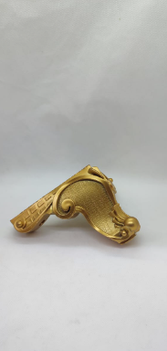 Мебельная ножка пластиковая Aslan высота 12см цвет золото - фото 2 - id-p107574007