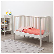 Кроватка ИКЕА СУНДВИК, классическая, белый ИКЕА, IKEA, фото 3