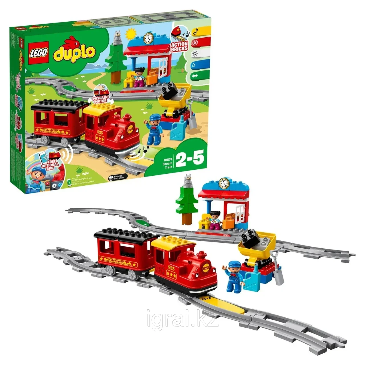 Lego 10874 Дупло Поезд на паровой тяге - фото 3 - id-p107759757