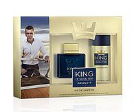Мужской набор Antonio Banderas king of seduction 50ml + парфюмированный бальзам после бритья 100мл