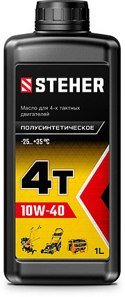 Полусинтетическое масло для 4-тактных двигателей 4Т-10W40, STEHER, 1 л (76010-1), фото 1