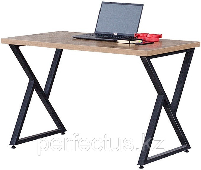 Офисный компьютерный стол ЛДСП, 150x60x75 см, коричневый - фото 1 - id-p107761181