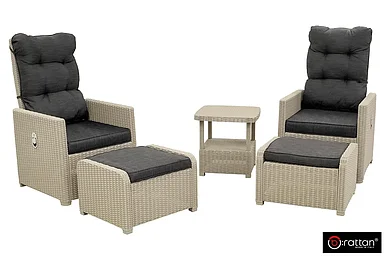 B:Rattan Комплект уличной мебели MANCHESTER OTTO SET 2, цвет серый