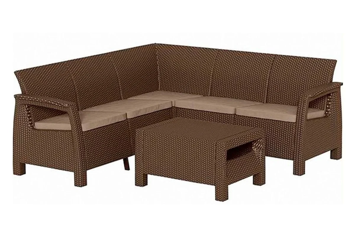 Keter, Россия Комплект мебели Corfu Relax Set, коричневый - фото 1 - id-p106527852