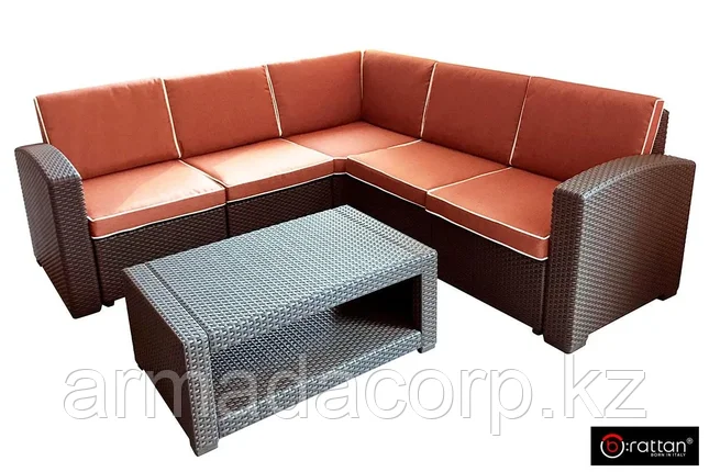 Комплект мебели Rattan Premium Corner, венге, фото 1