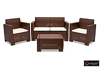 Комплект мебели NEBRASKA 2 Set (диван, 2 кресла и стол), венге