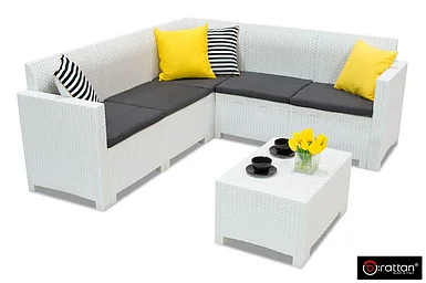 Bica, Италия Комплект мебели NEBRASKA CORNER Set (углов. диван, столик), белый