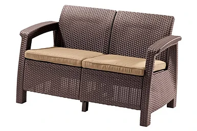 Keter, Россия Комплект мебели Corfu Russia Love Seat (2х мест.диван), коричневый