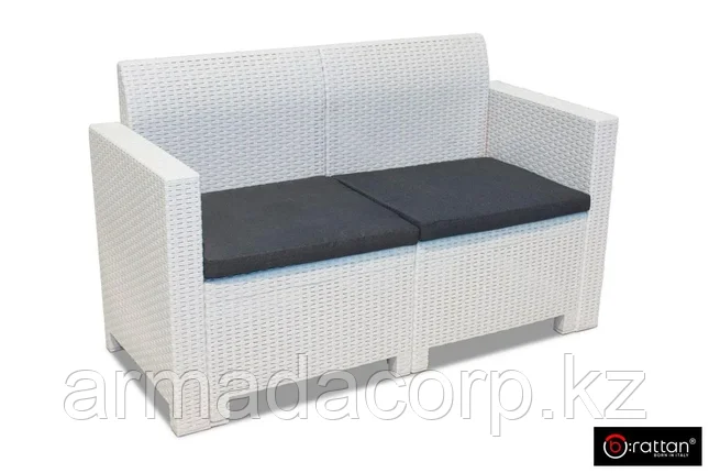 Диван NEBRASKA SOFA 2 (2х местный диван), белый, фото 1
