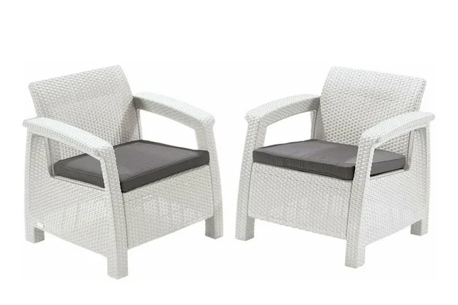 Keter, Россия Комплект мебели Corfu Russia duo (2 кресла), белый, фото 2