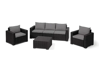 Keter, Европа Комплект мебели California 3 Seater Set, серый