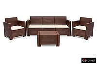 Комплект мебели NEBRASKA 3 Set (диван, 2 кресла и стол), венге