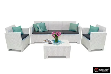 Bica, Италия Комплект мебели NEBRASKA 3 Set (диван, 2 кресла и стол), белый