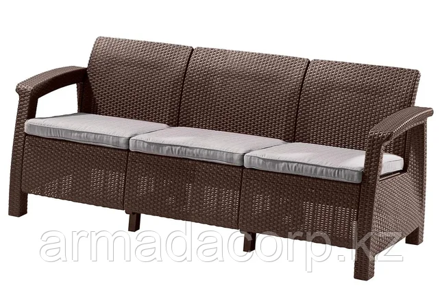 Диван Corfu Russia Love Seat Max (3х мест.диван), коричневый, фото 1