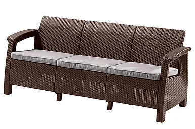 Keter, Россия Комплект мебели Corfu Russia Love Seat Max (3х мест.диван), коричневый