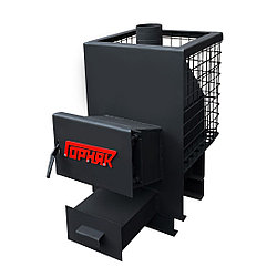 Банная печь "ГОРНЯК" с сеткой до 18 куб.м 8 мм ( дрова/ уголь  )