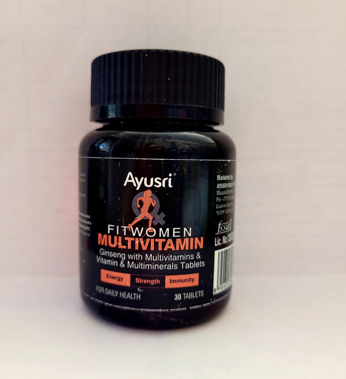 Мультивитамины для женщин (Multivitamin fit women AYUSRI), 30 таб