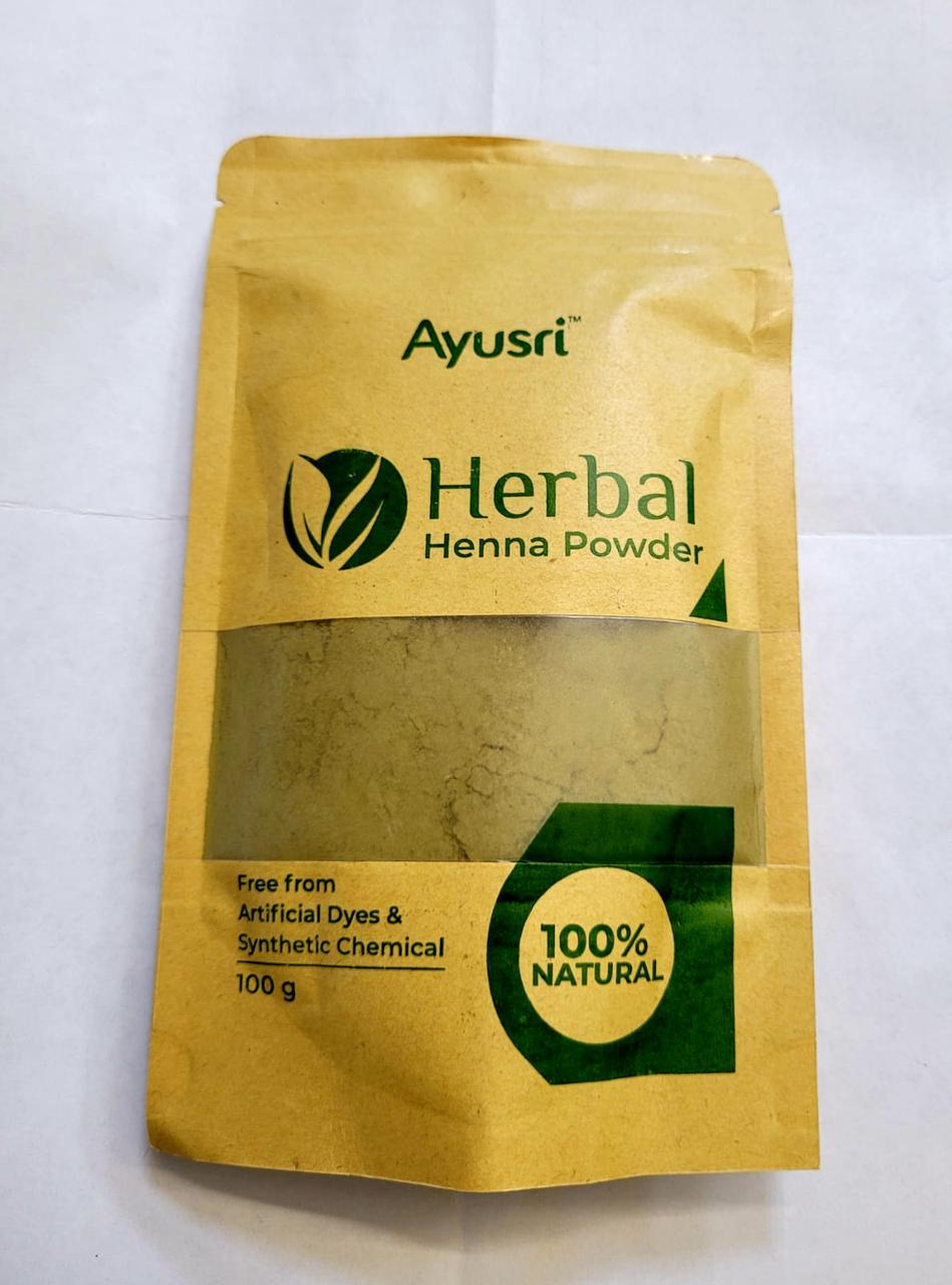 Натуральная хна (Herbal Henna Powder AYUSRI), 100 гр