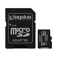 Карта памяти microSD с адаптером Kingston, SDCS2/64GB, MicroSDXC 64GB, Canvas Select Plus, Class 10, фото 2