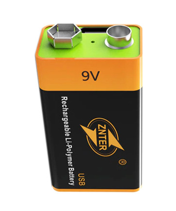 Аккумулятор Крона 9V 600 mA с зарядкой от Micro-USB - фото 1 - id-p107774386