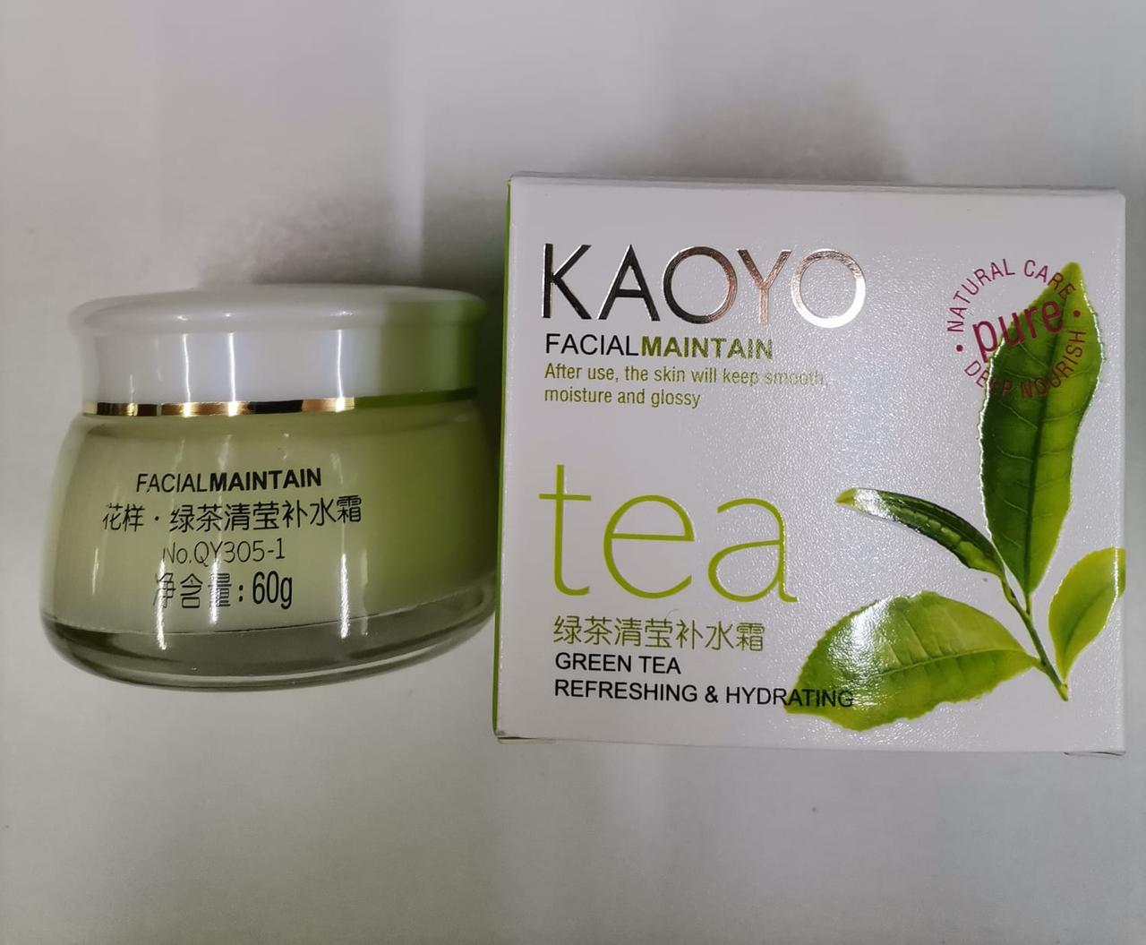 Увлажняющий крем Kaoyo зелёный чай