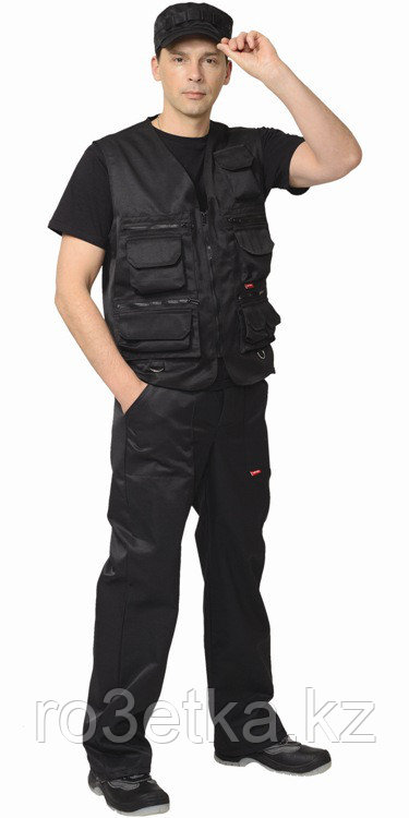 Жилет разгрузочный универсальный (тк. смесовая) чёрный