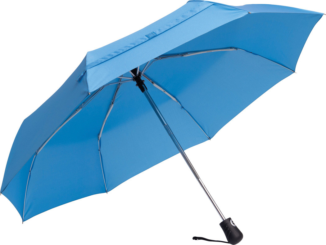 Ветроустойчивый складной зонт BORA, голубой
