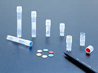 Криотүтікшелердің қақпақтарына салуға арналған сары маркерлер, PP, стерильді.