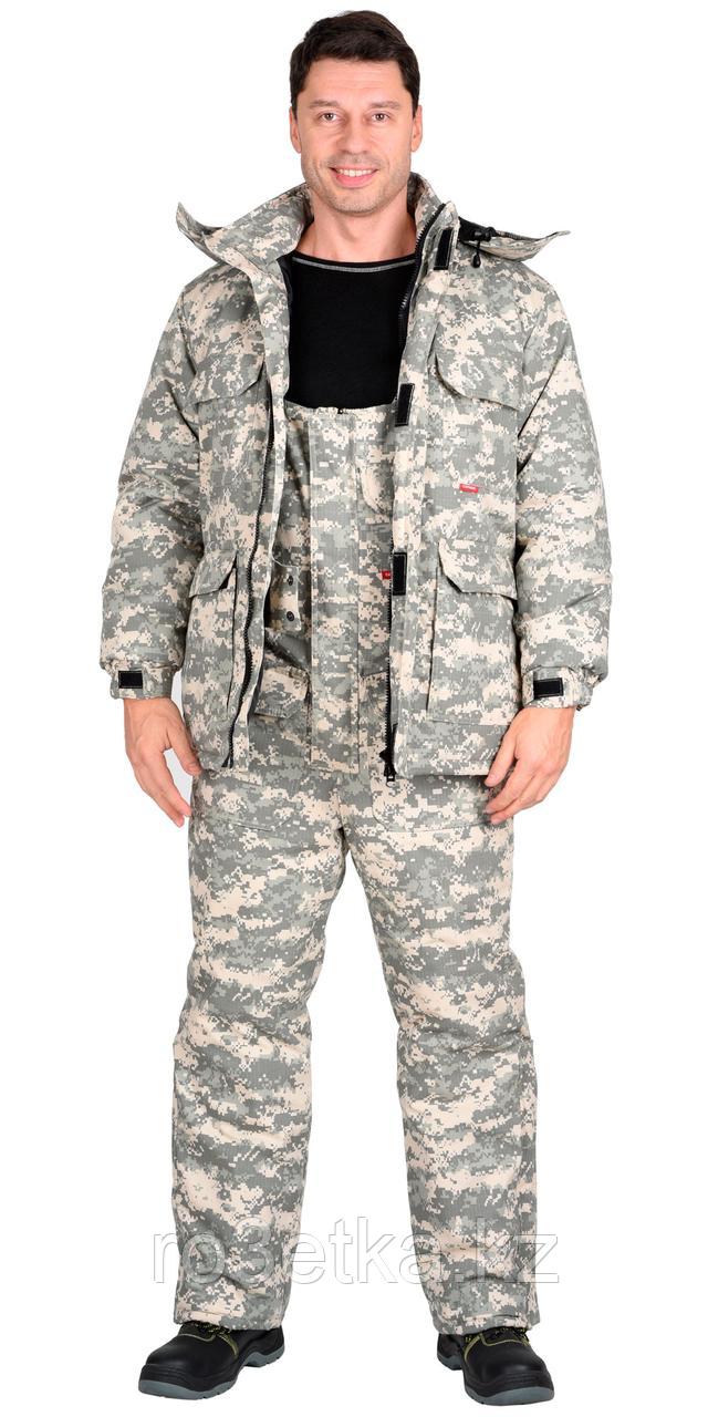 Костюм "Мустанг" зимний: куртка, п/комб. (тк.Рип-Стоп) КМФ Пустыня