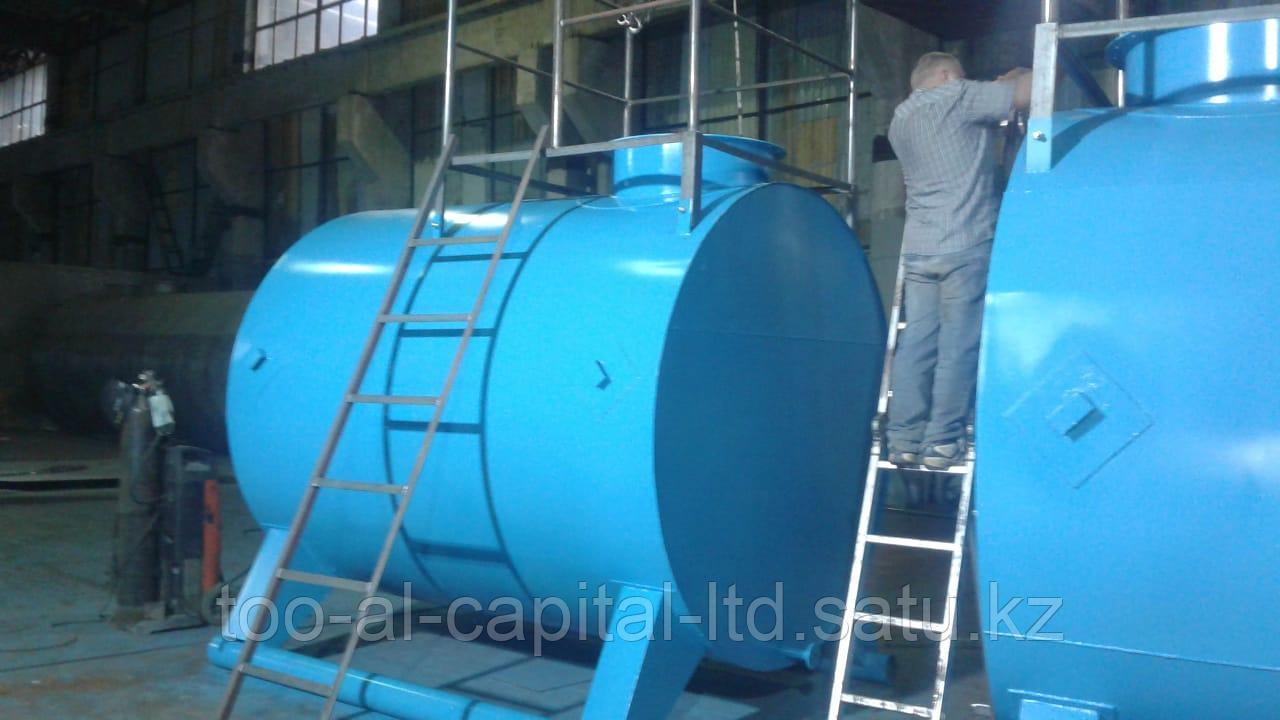Резервуар горизонтальный стальной, тип РГС - 10м3 для хранения воды