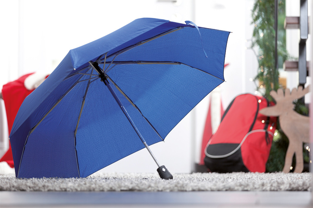 Ветроустойчивый складной зонт BORA, синий - фото 8 - id-p107781530