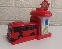 Игрушка Автобус Тайо Gani с гаражом / Little Bus TAYO