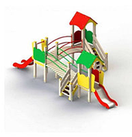 Детский игровой комплекс (6,570 м х 3,735 м х 2,570 м)