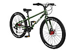 Детский двухколесный велосипед Moon Joker 24 disk 7 spd Green Crackle, фото 2