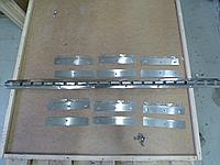 Планка (крепление) для ПВХ штор 1 м, оцинкованная сталь, 6 подвесок