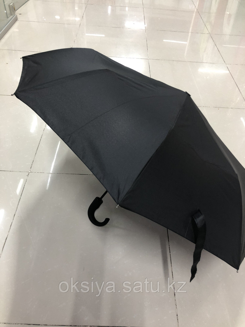 Зонт чёрный складной - фото 5 - id-p107796622