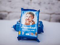 Туалетное мыло Мыловар Детское в цветной обертке 100 гр.