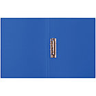 Папка с боковым зажимом А4, 14мм, пластик, синяя, фото 6