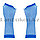 Перчатки Сетка длинные без пальцев (синие), фото 3