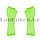 Перчатки Сетка длинные без пальцев неоновые (зеленые), фото 3