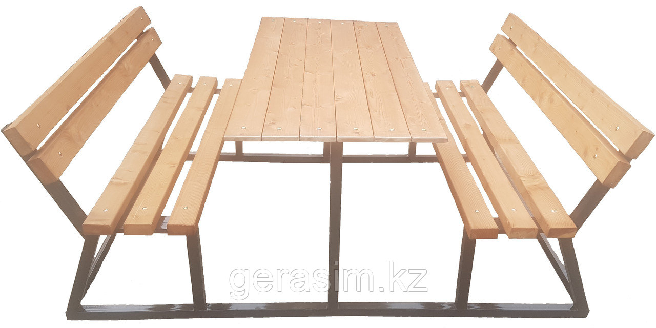 Стол с двумя скамейками, фото 1